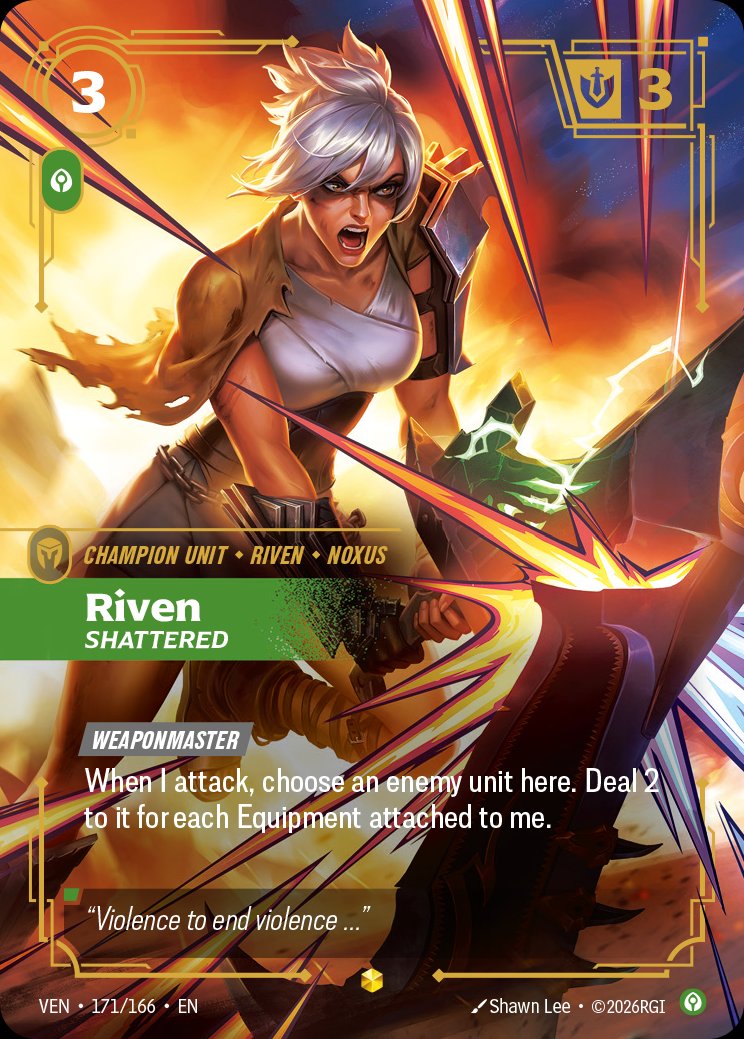 Riven, Shattered