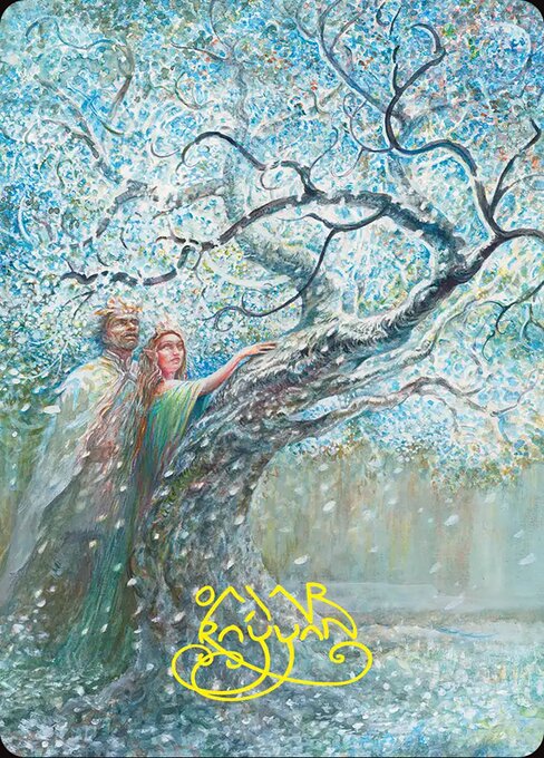 Flowering of the White Tree Art Card