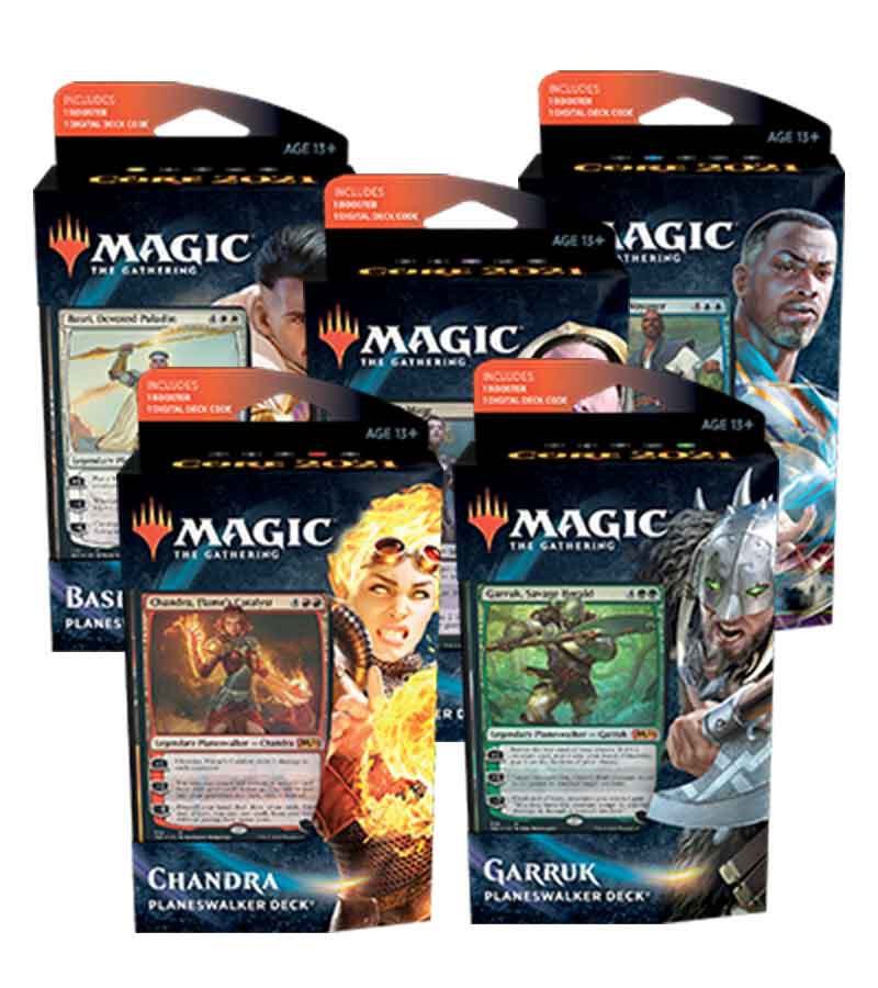 Core Set 2021 Planeswalker Decks Set of 5