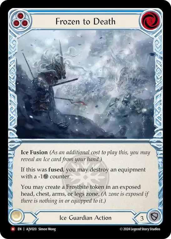 Frozen to Death (Blue)