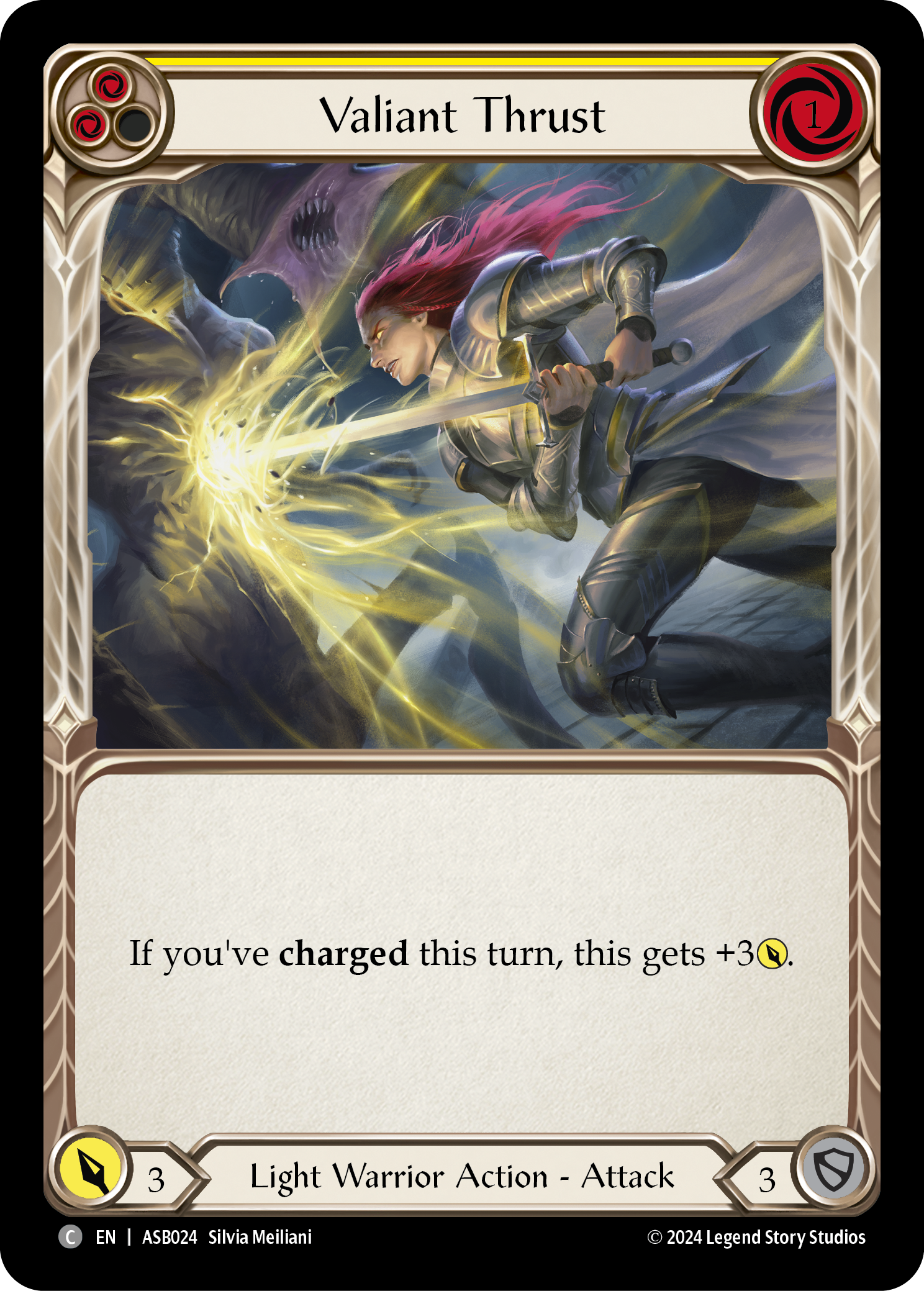 Valiant Thrust (Yellow)