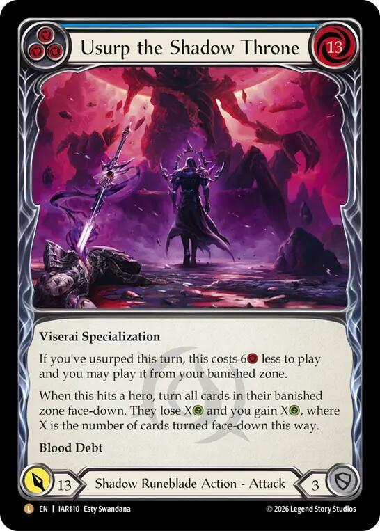 Usurp the Shadow Throne (Blue)