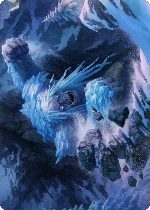 Icehide Troll Art Card