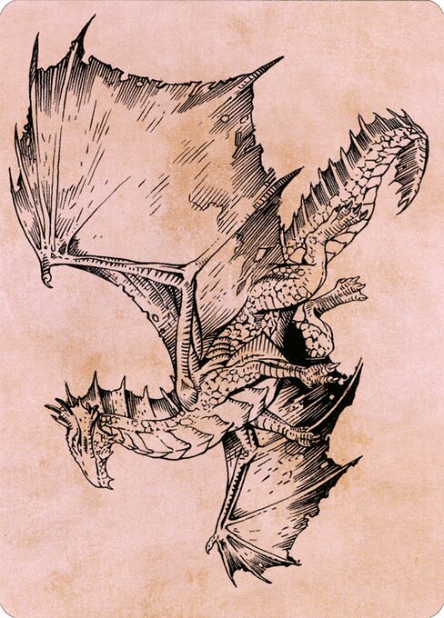 Ancient Bronze Dragon Art Card
