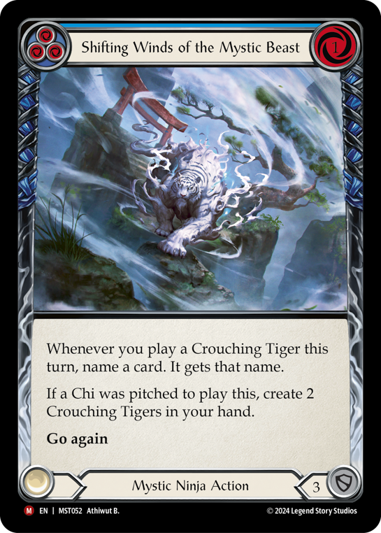 Shifting Winds of the Mystic Beast (Blue)