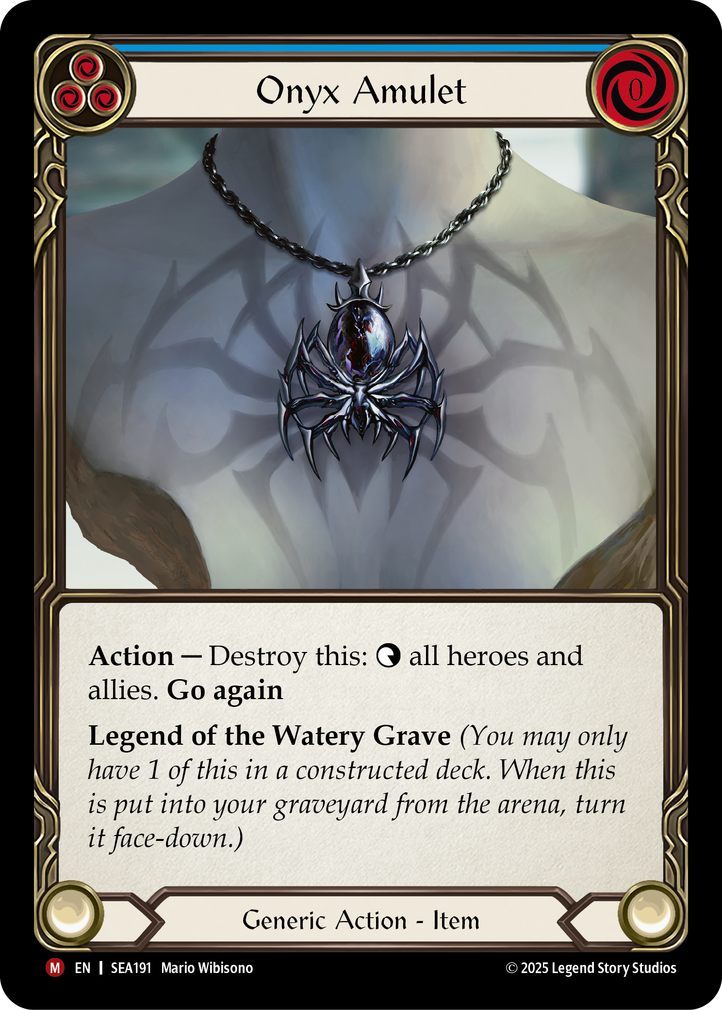 Onyx Amulet (Blue)