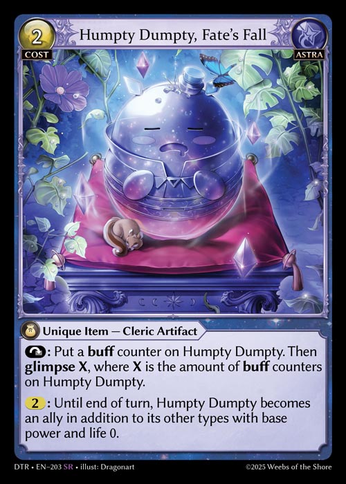 Humpty Dumpty, Fate's Fall