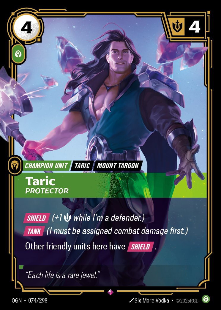 Taric, Protector