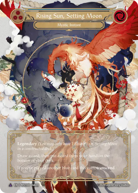 Rising Sun, Setting Moon (Blue)
