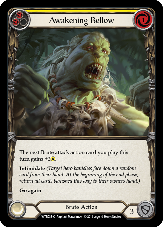 Awakening Bellow (Yellow)