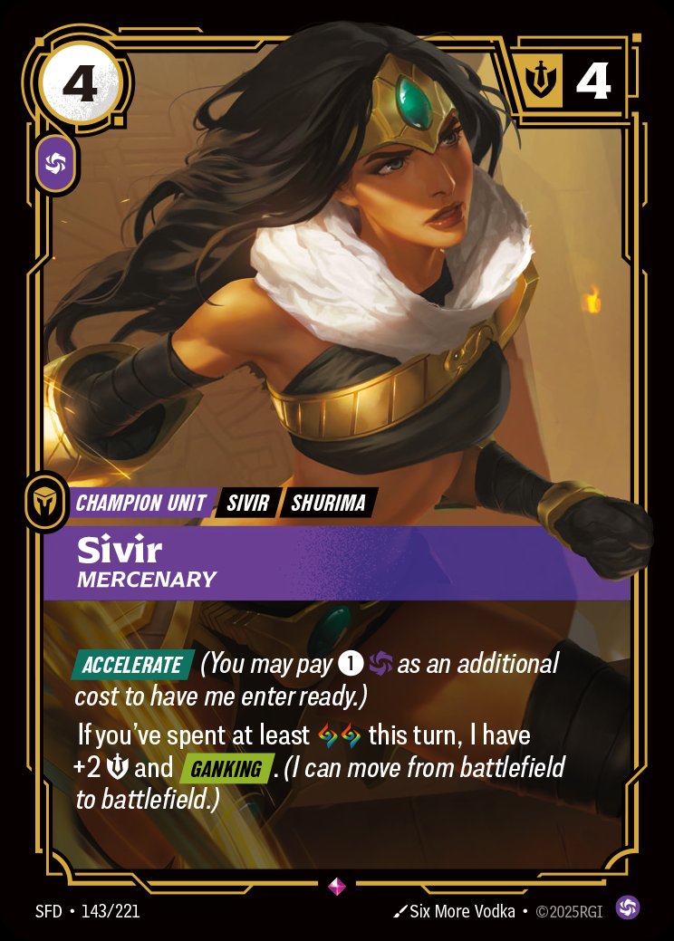 Sivir, Mercenary