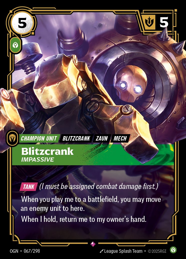 Blitzcrank, Impassive