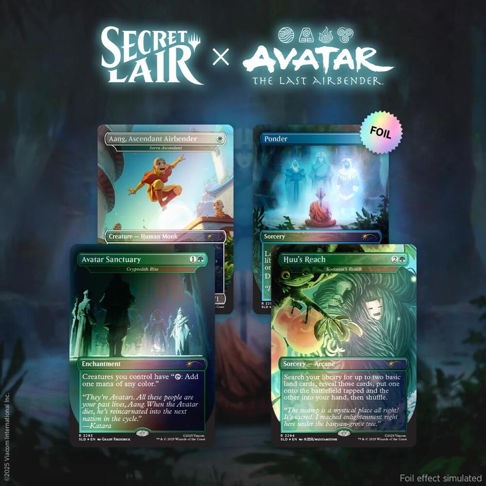Secret Lair Drop Avatar The Last Airbender A Lot to Learn Foil