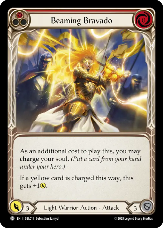 Beaming Bravado (Red)