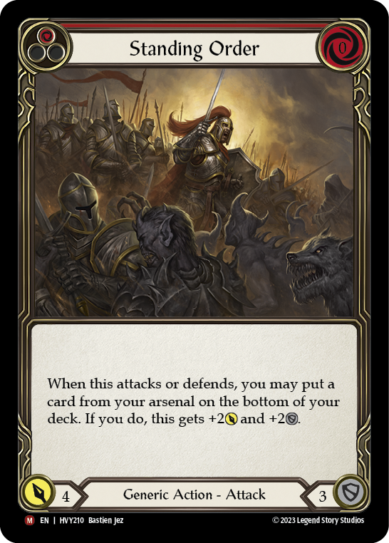 Standing Order (Red)
