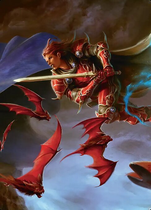 The Destined Warrior Art Card
