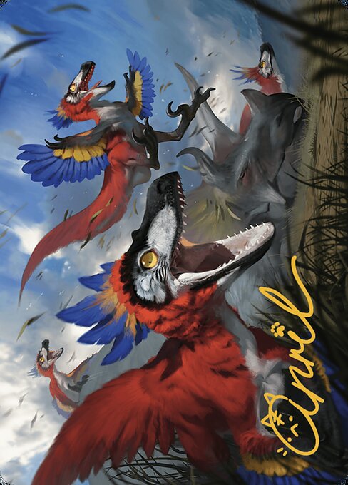 Wrathful Raptors Art Card
