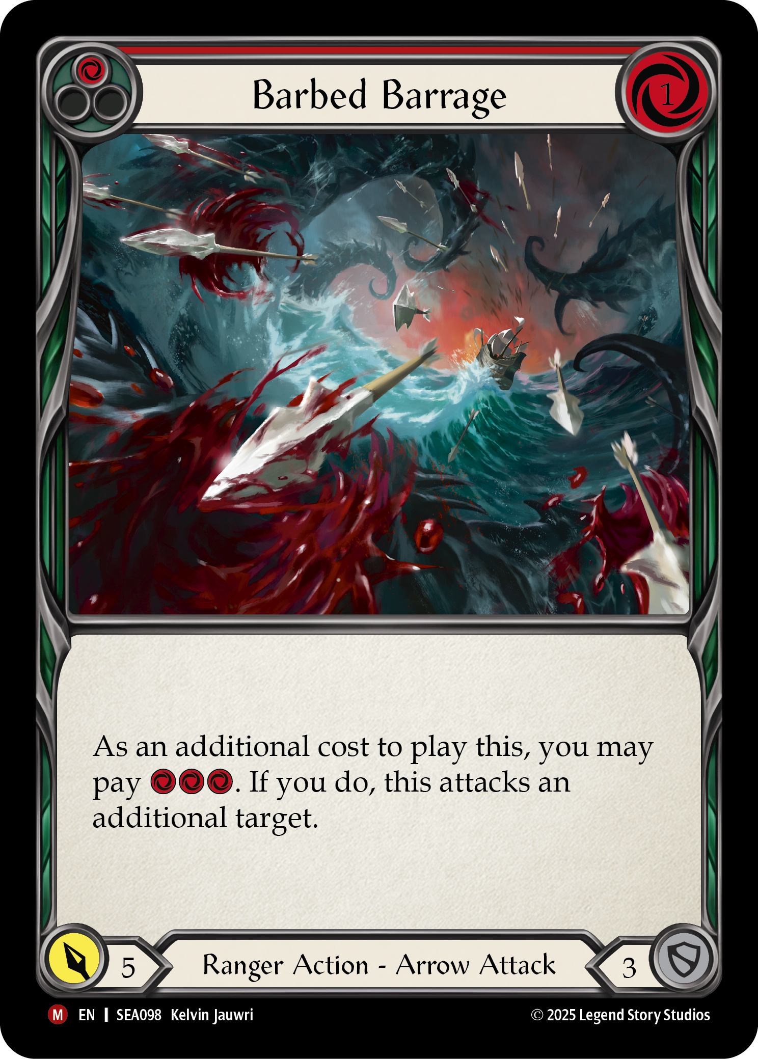 Barbed Barrage (Red)