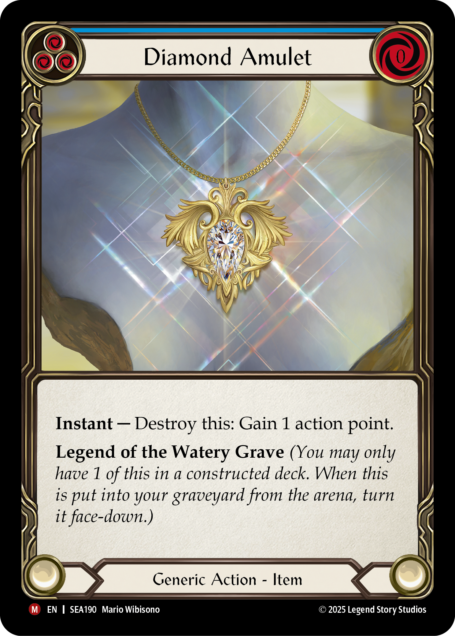 Diamond Amulet (Blue)